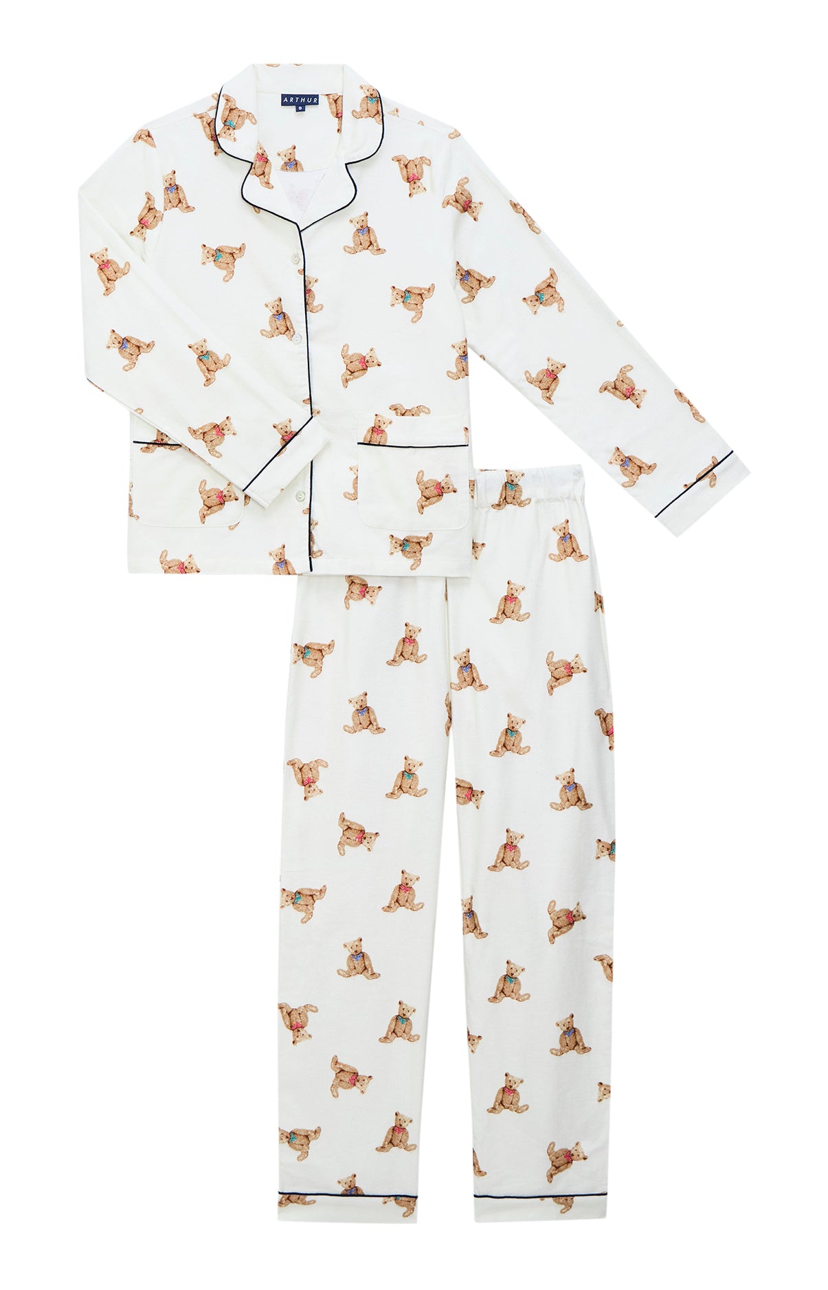 arthur-bob-old-teddy-pyjama-boutonn-ivoire-femme image 3