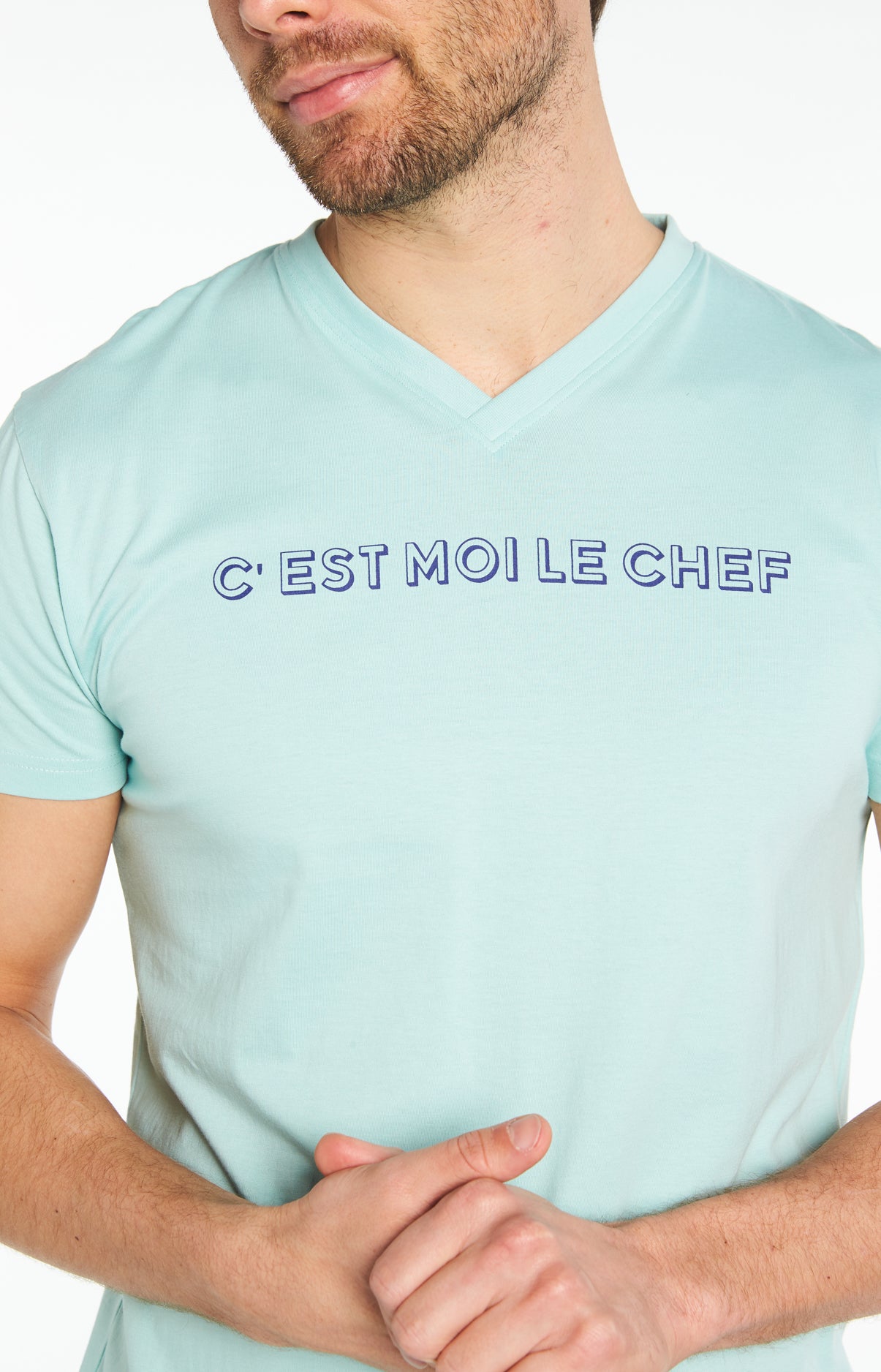 arthur-bob-c-est-moi-le-chef-pyjashort-bleu-coton-bio image 4