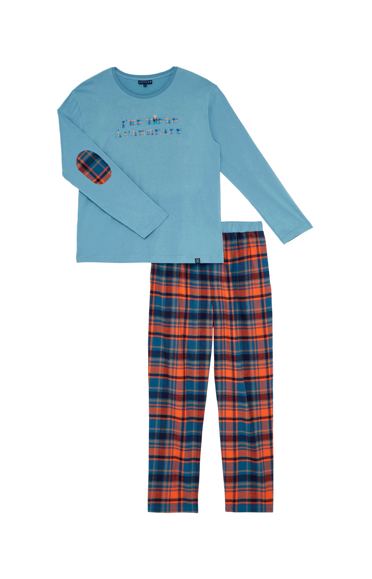 arthur-bob-john-pyjama-homme-multicolore-coton-bio-chaud image 3
