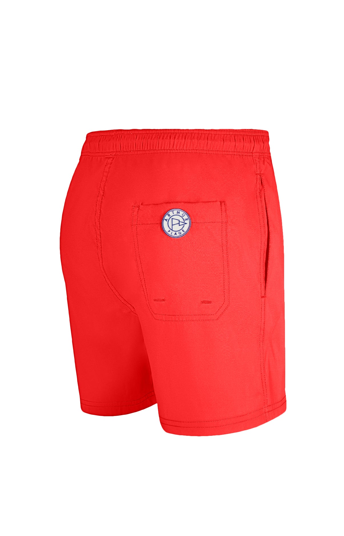 arthur-bob-rouge-short-de-bain-homme-rouge-recycl image 4