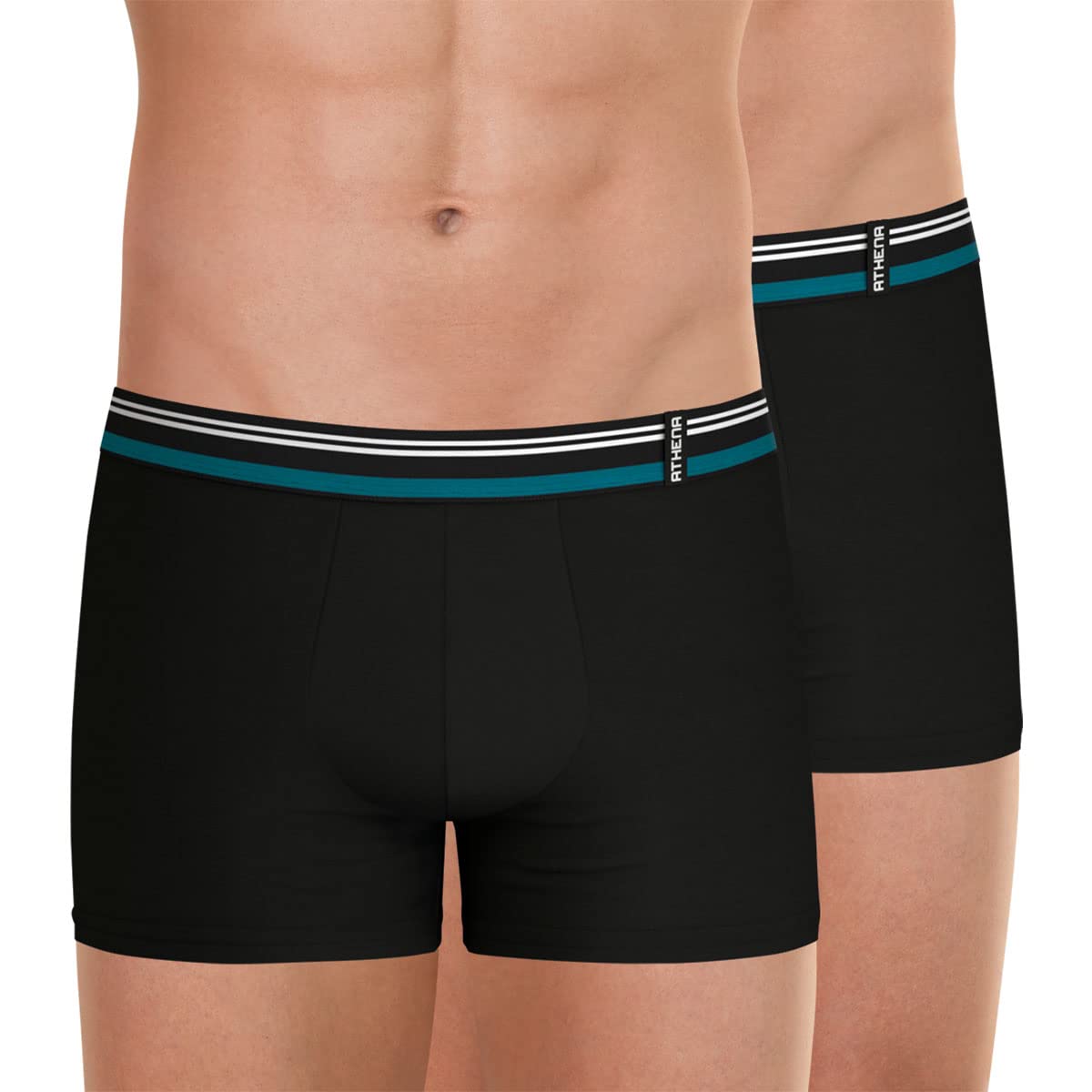 athena-ecopack-boxer-homme-lot-2-coton-noir image 4
