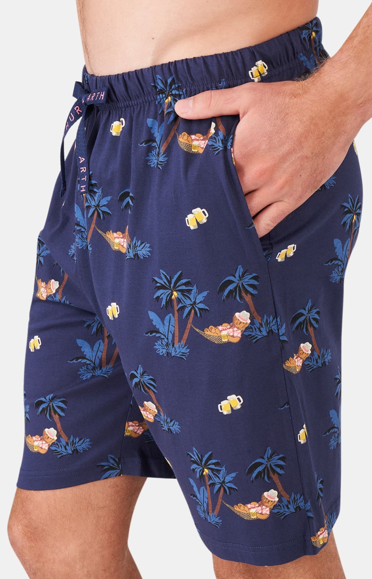 arthur-bob-sans-pression-pyjashort-homme-marine-coton-bio image 6