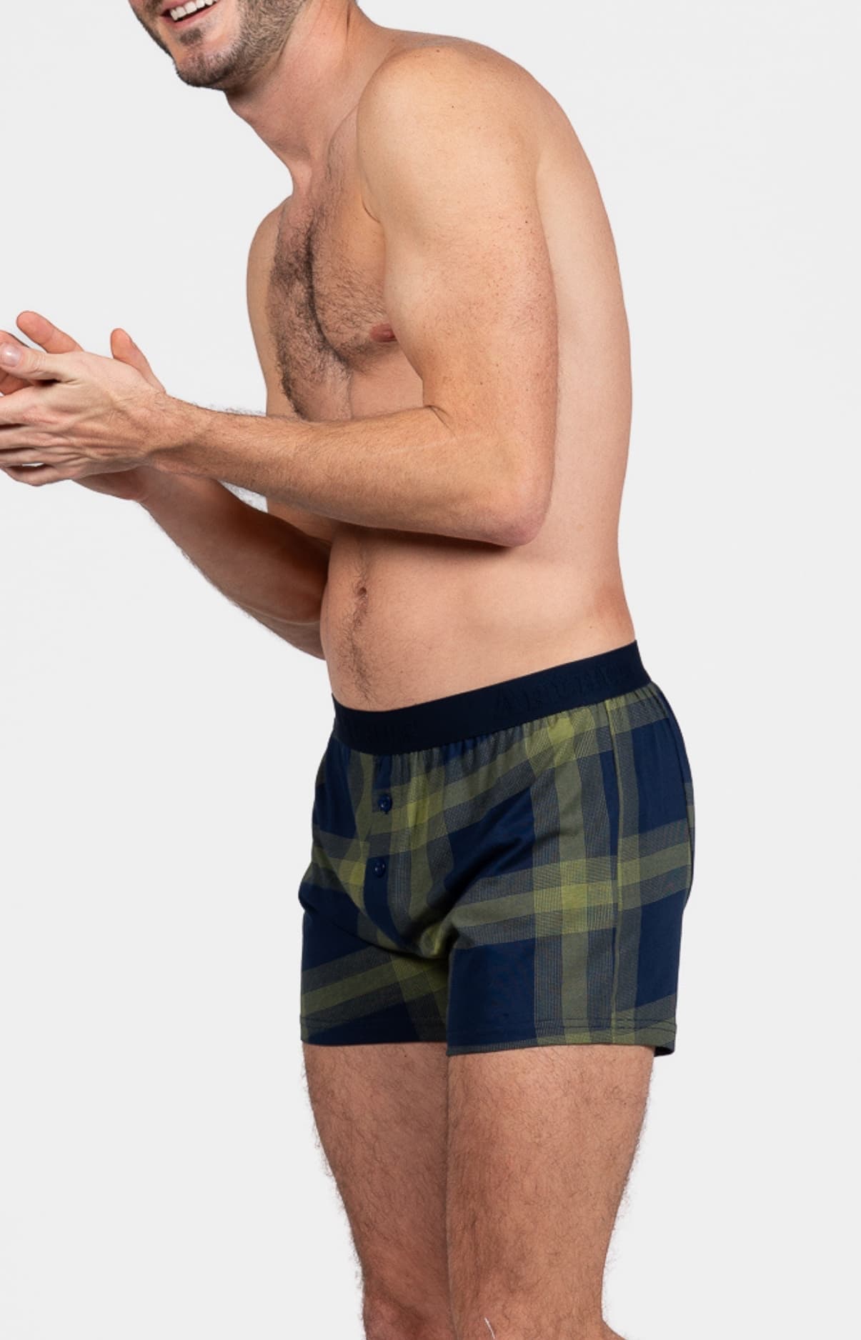 arthur-bob-nuit-marine-boxer-homme-marine-coton image 4