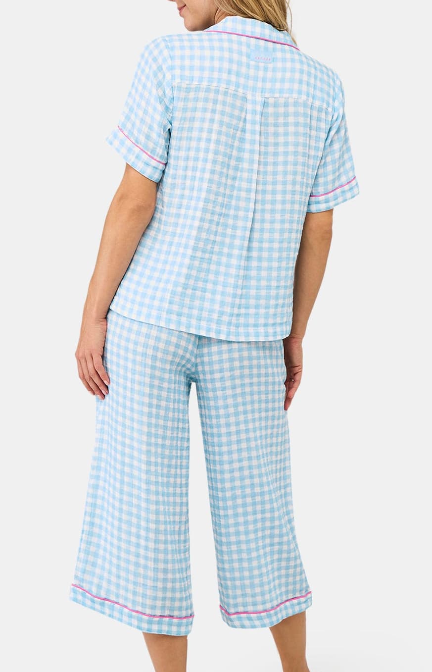 arthur-bob-vichy-pyjacorsaire-femme-lagon-gaze-coton image 5