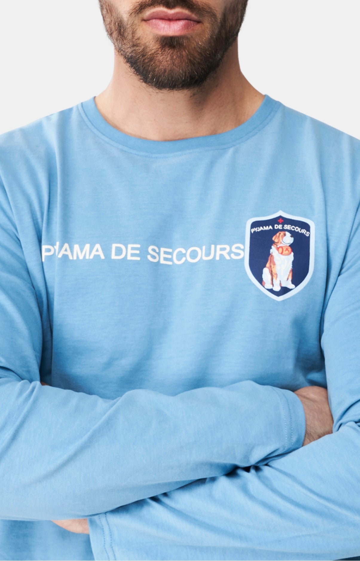 arthur-bob-pyjama-wouf-ciel-homme-coton-bio image 2
