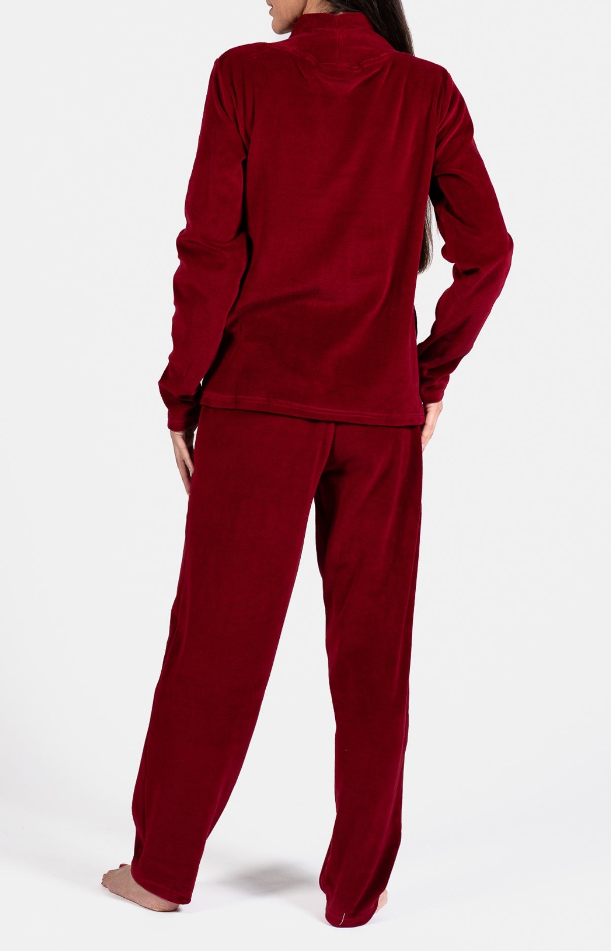 arthur-bob-r-veuse-pyjama-velours-rouge-femme image 6