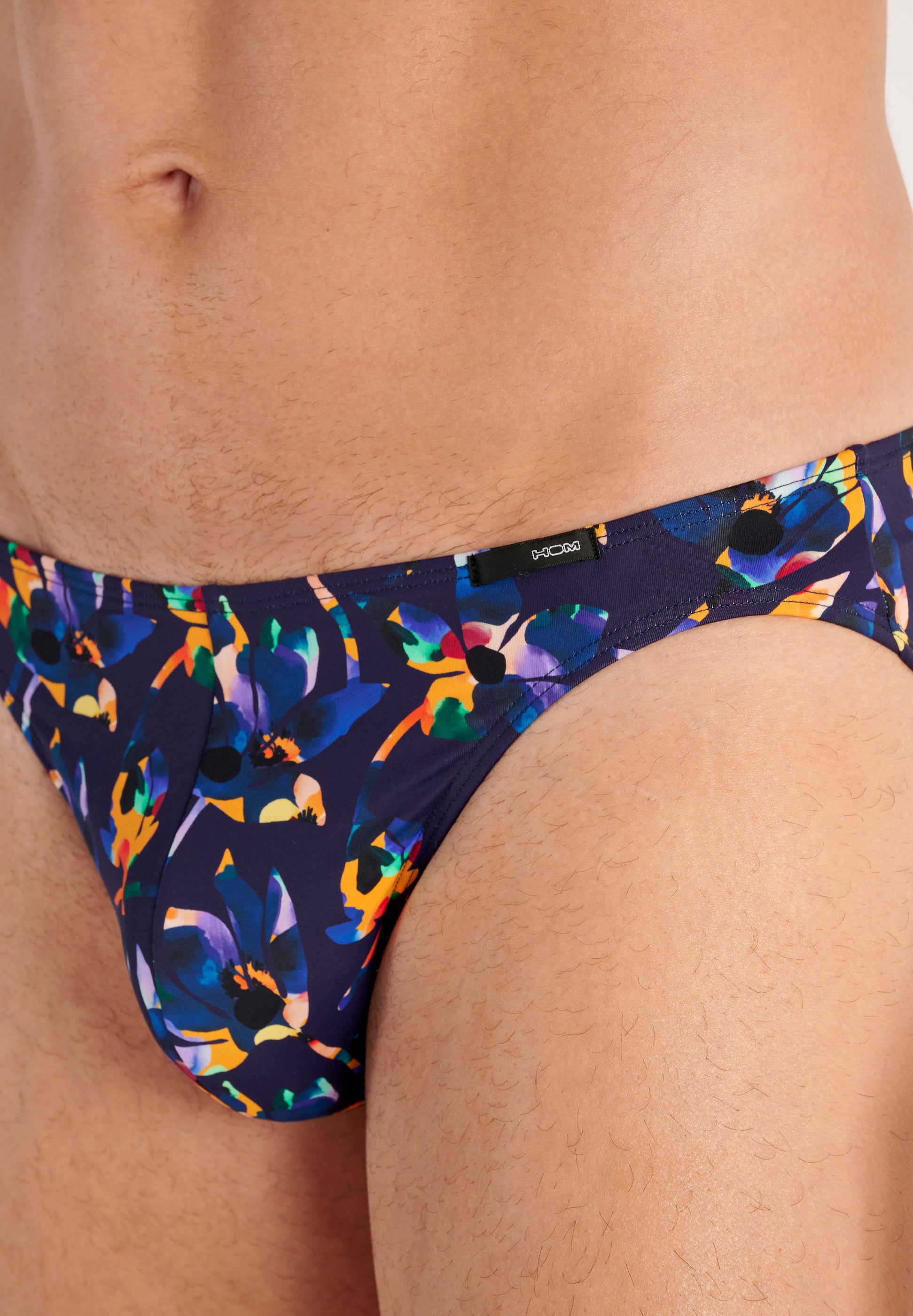 hom-funky-styles-micro-slip-imprim-noir-fleurs-microfibre image 5