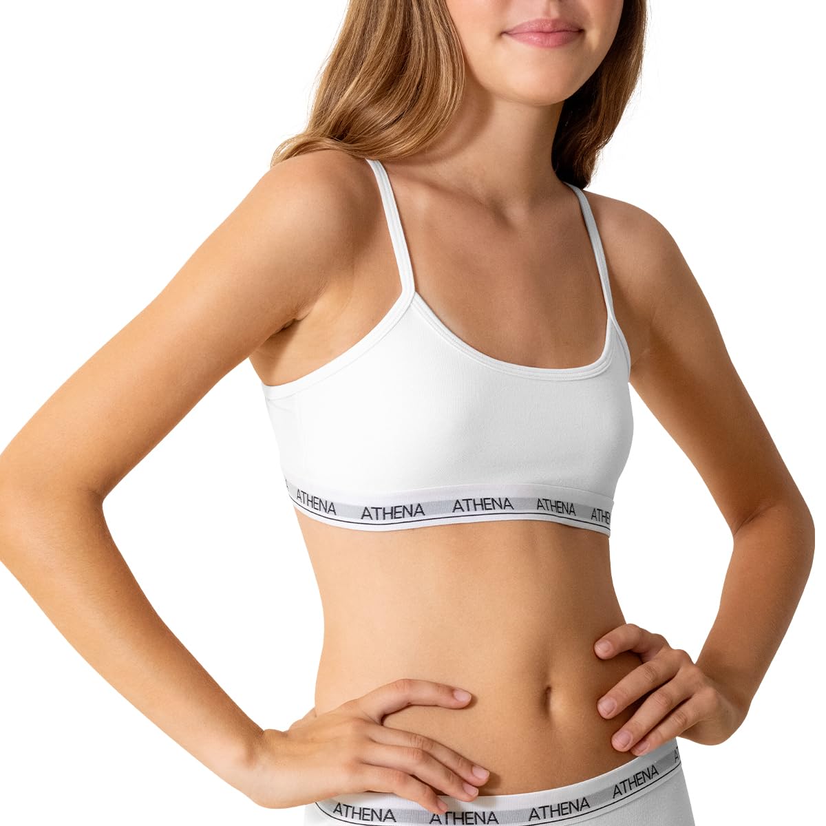 athena-douceur-coton-brassi-re-fille-x2-blanc-rose-8-ans image 4