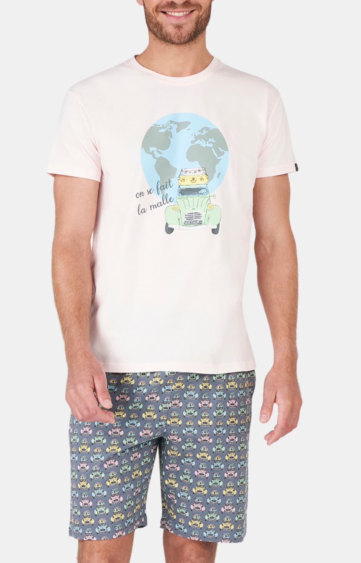 arthur-bob-2cv-pyjashort-multicolore-coton-bio image 1
