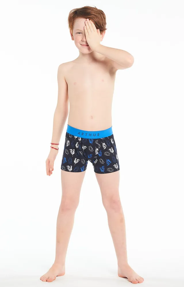 arthur-bob-coq-boxer-enfant-coton-bio-noir image 1