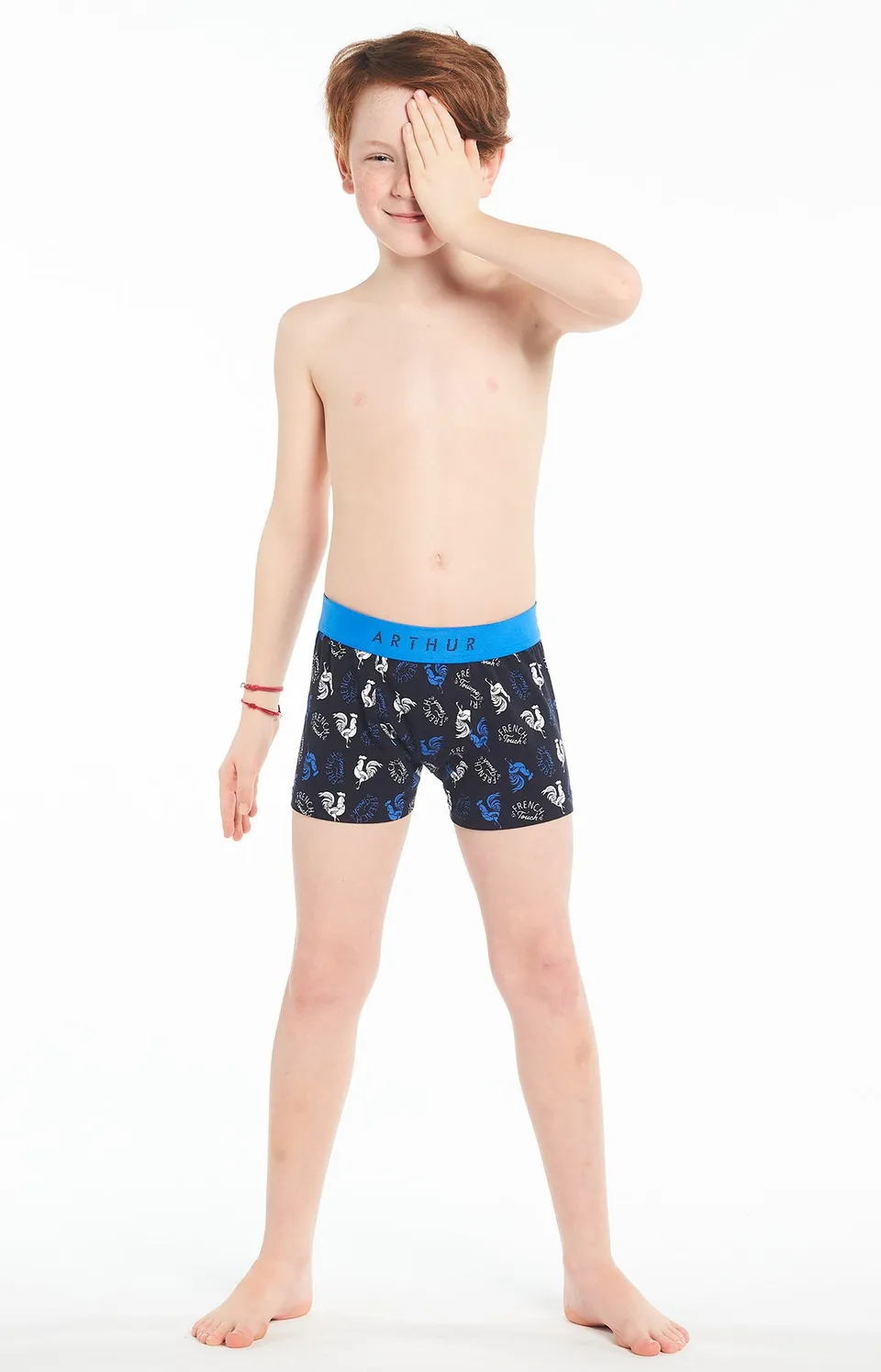 arthur-bob-coq-boxer-enfant-coton-bio-noir image 1