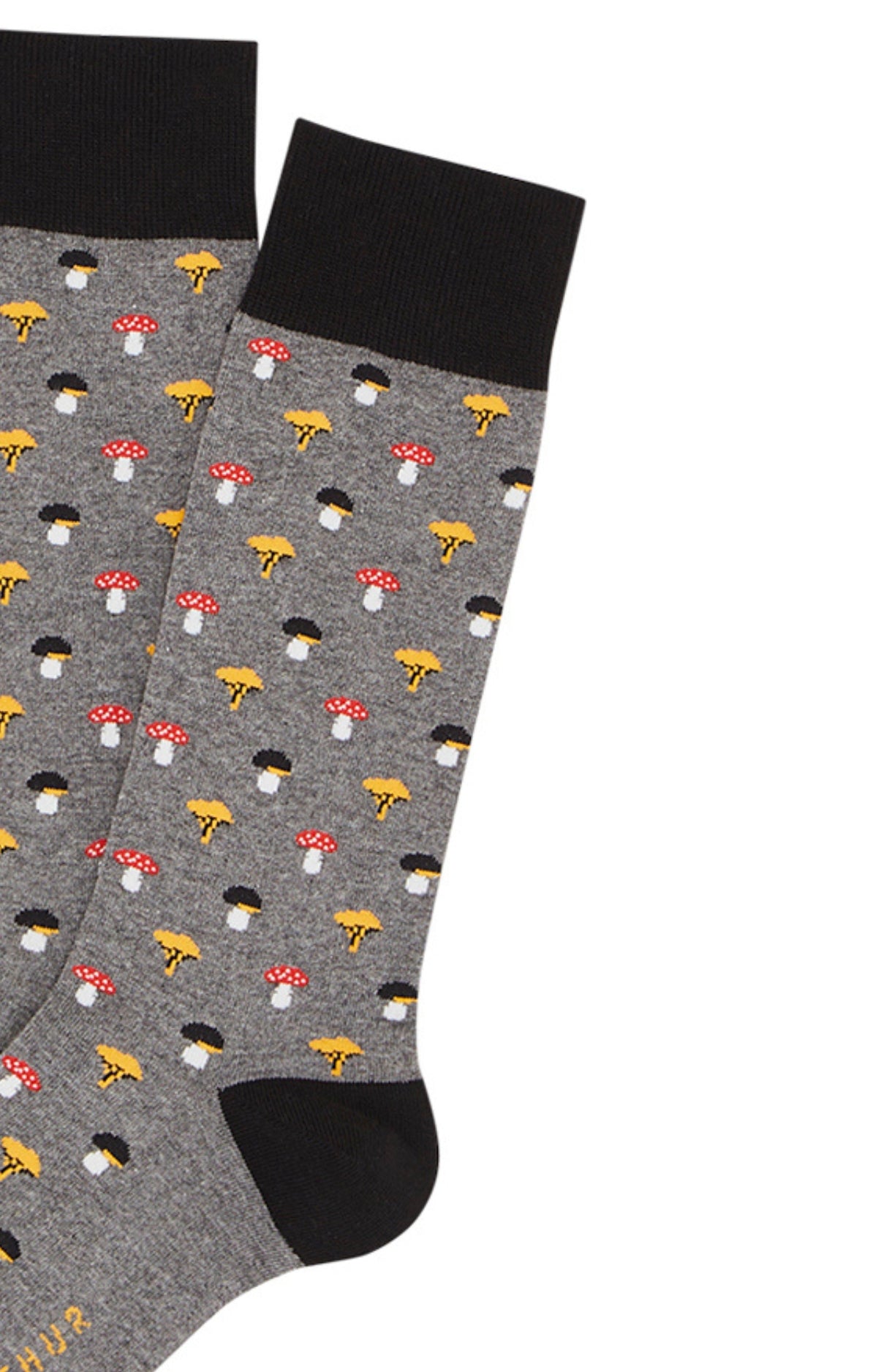 arthur-bob-mushroom-chaussettes-gris-40-46-coton image 2