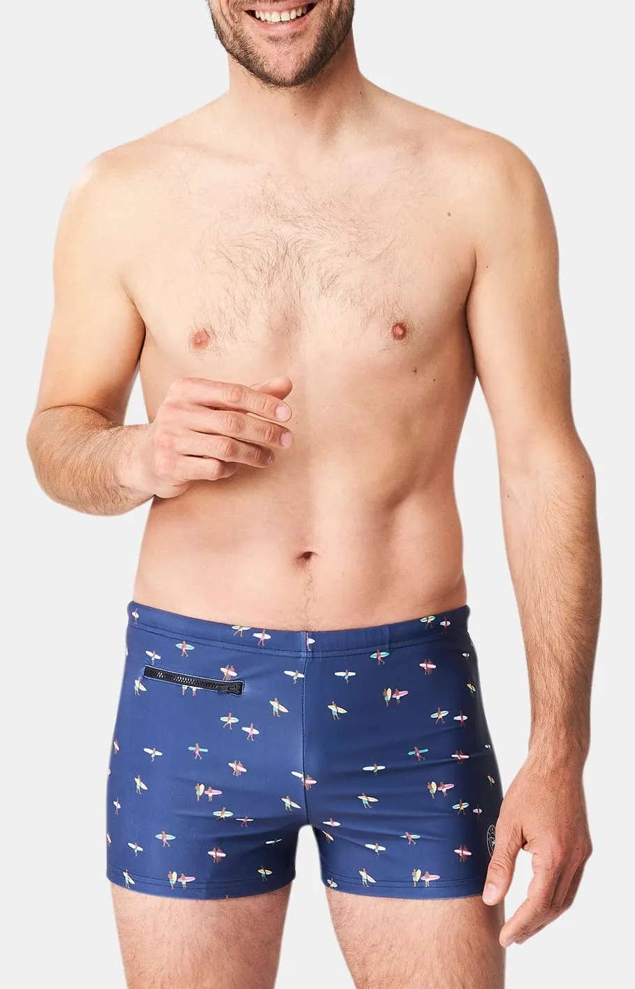 arthur-bob-surf-boxer-de-bain-homme-marine-recycl image 1