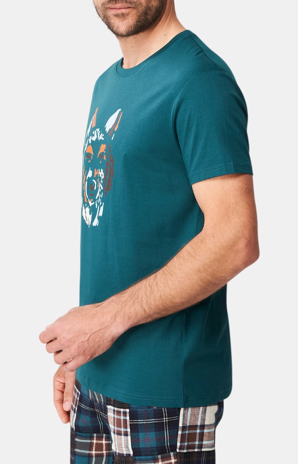 arthur-bob-tee-shirt-jeune-loup-canard-coton-bio-homme image 4