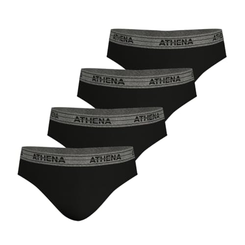 athena-ecopack-lot-4-slips-homme-100-coton-noir image 6