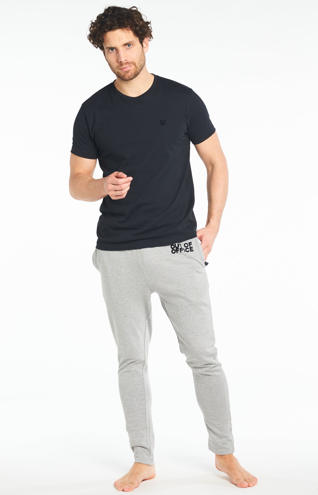 arthur-bob-uni-tee-shirt-homme-noir-coton-bio image 6
