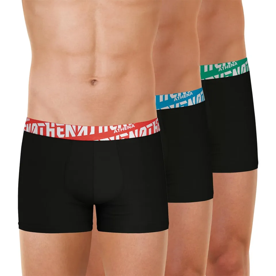 athena-easy-sport-lot-3-boxers-homme-m-coton-respirant image 1