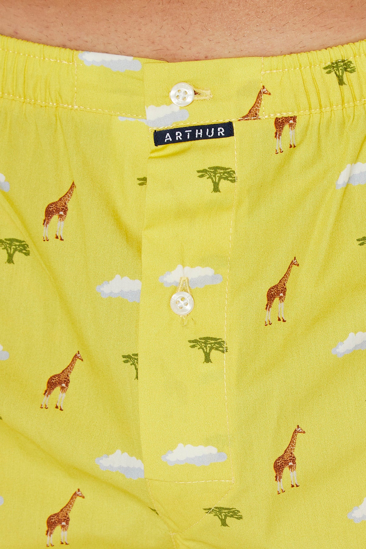 arthur-le-club-cale-on-girafe-cale-on-jaune-coton-bio image 4