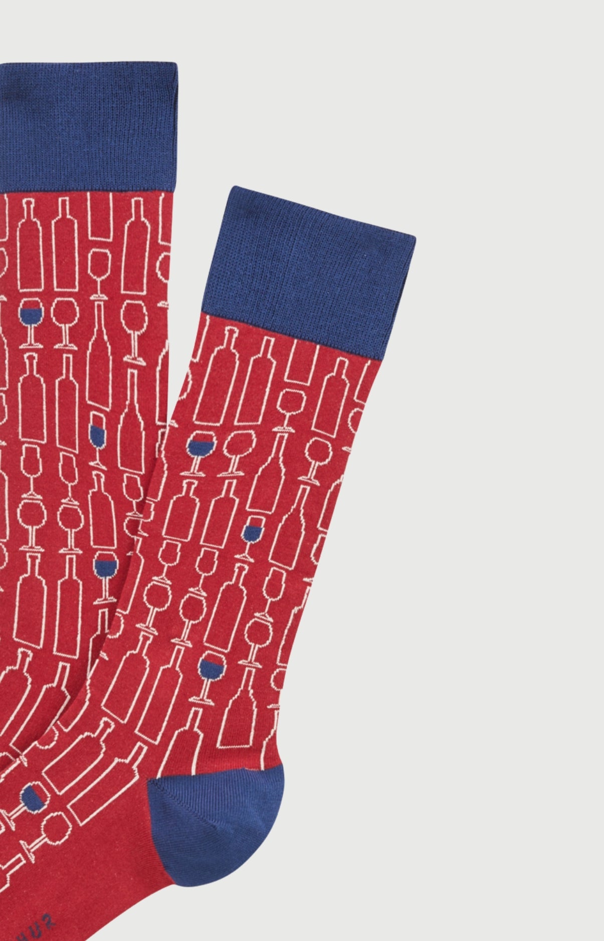 arthur-bob-chaussettes-coton-vins-bordeaux-40-46 image 2