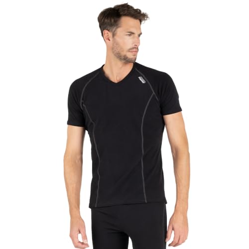 athena-thermik-t-shirt-homme-col-v-blanc-coton-stretch image 6