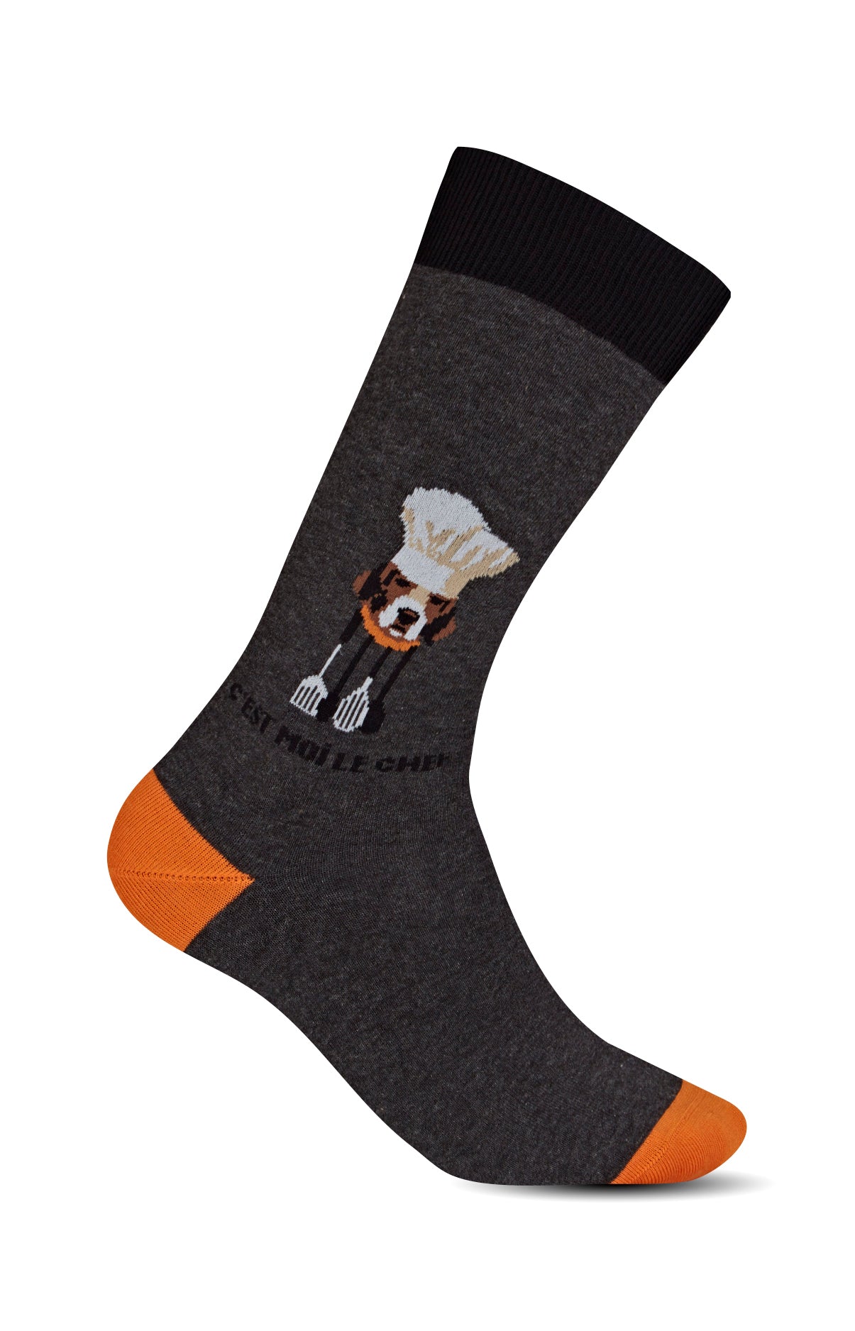 arthur-bob-chaussettes-chef-chaussettes-homme-gris-40-46-coton image 1