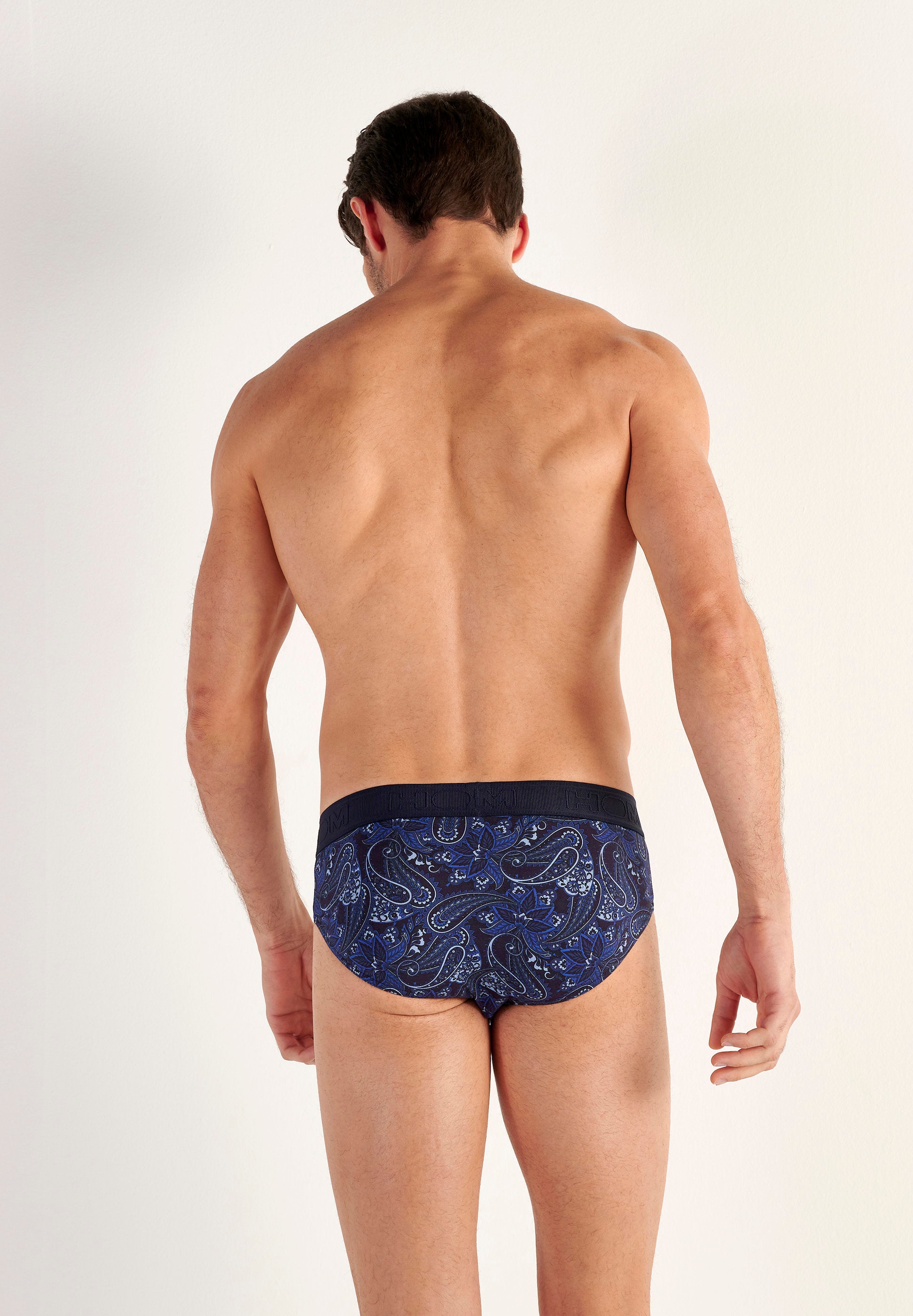 hom-temptation-bohemian-mini-slip-imprim-navy-coton-modal image 3
