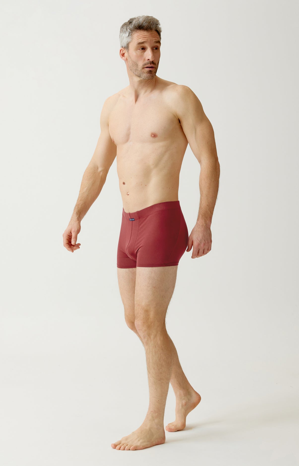 arthur-bob-boxer-modal-bordeaux-uni-homme image 4