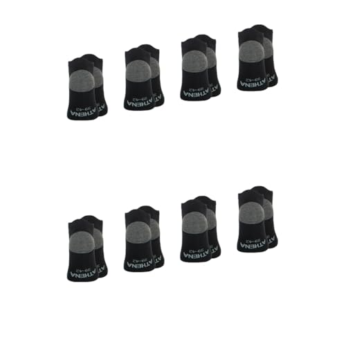 athena-ecopack-lot-8-socquettes-homme-noir-gris image 7