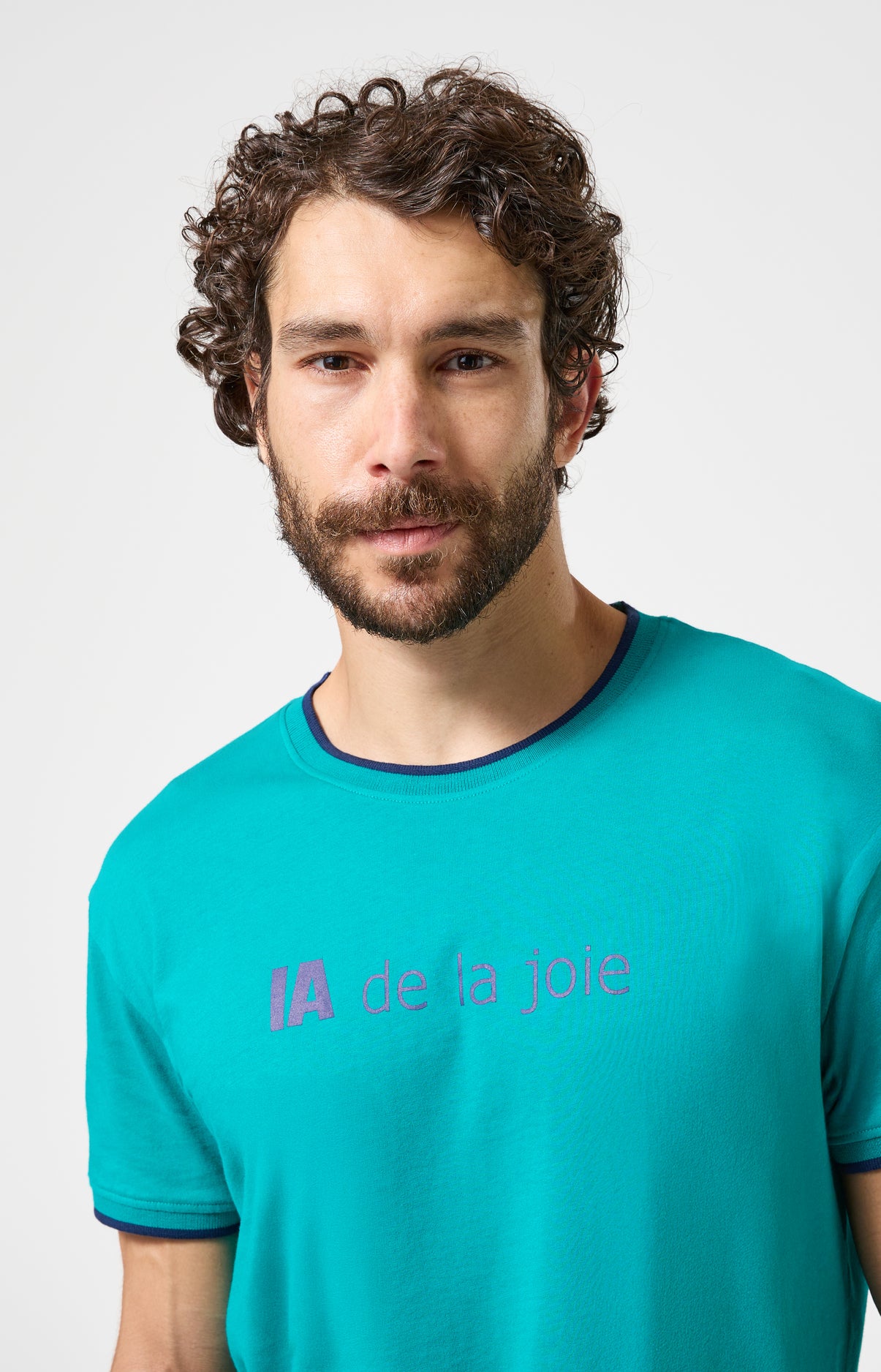 arthur-bob-ia-de-la-joie-pyjashort-homme-bleu-coton-bio image 2