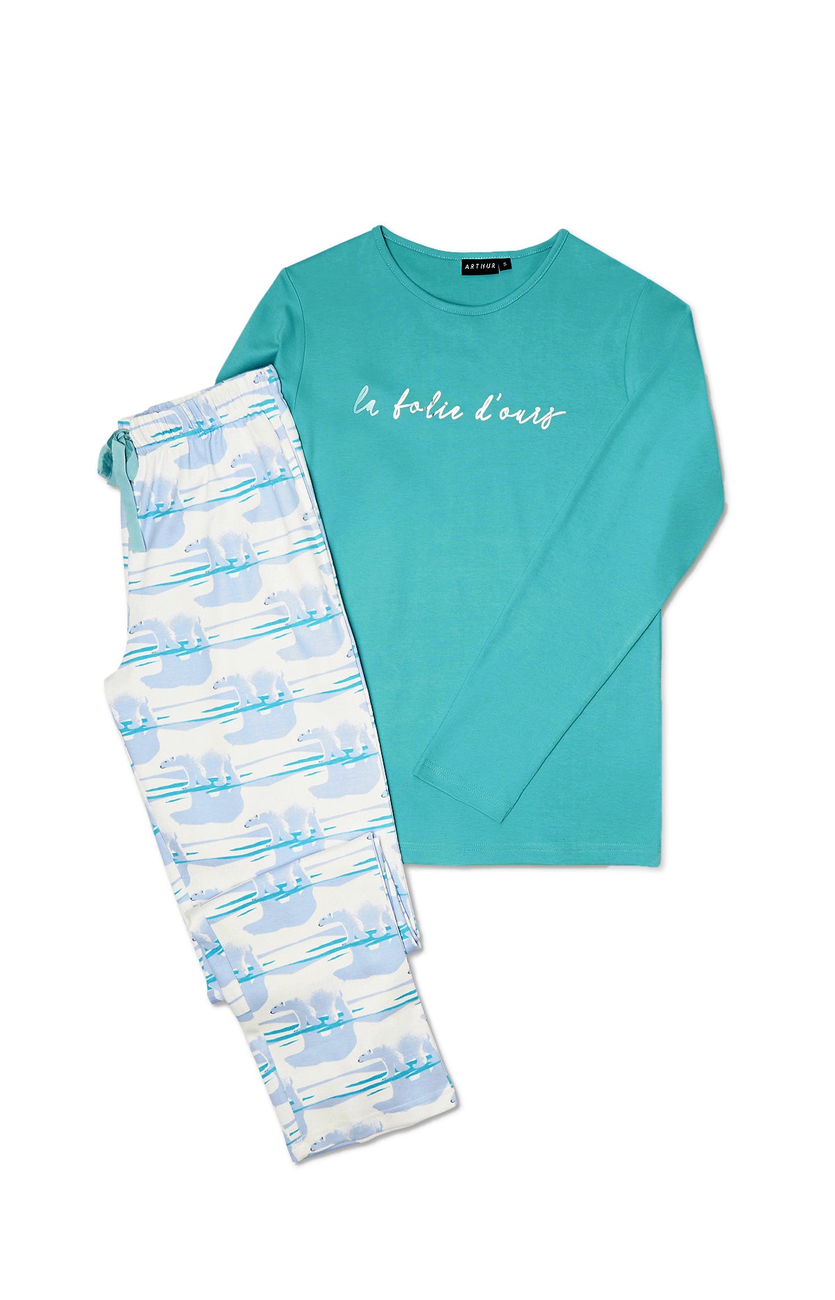 arthur-bob-folie-d-ours-pyjama-femme-coton-baltique image 3