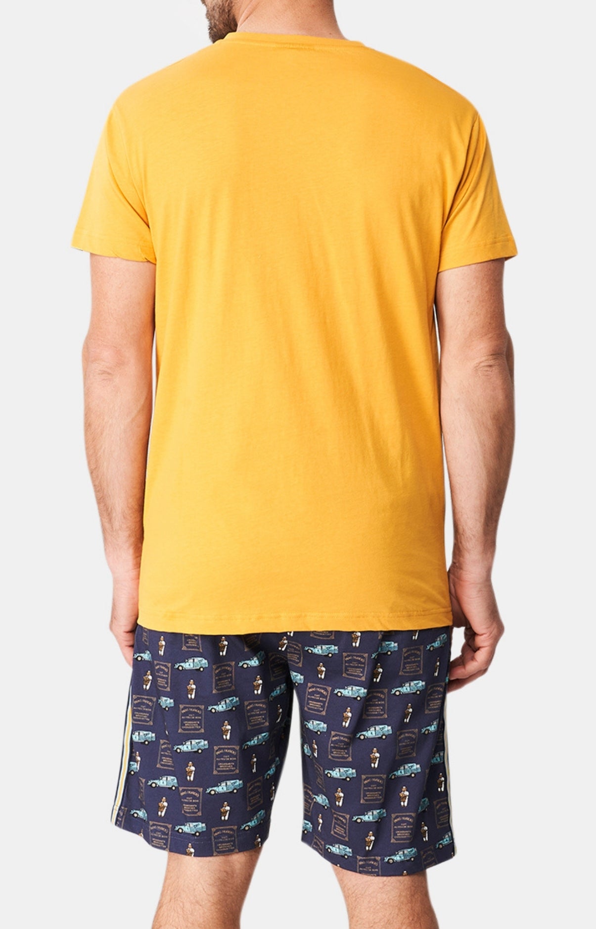 arthur-bob-pain-au-lit-pyjashort-homme-marine-coton-bio image 5