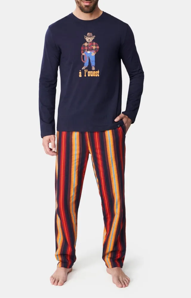 arthur-bob-teddy-l-ouest-pyjama-homme-multicolore-l image 1