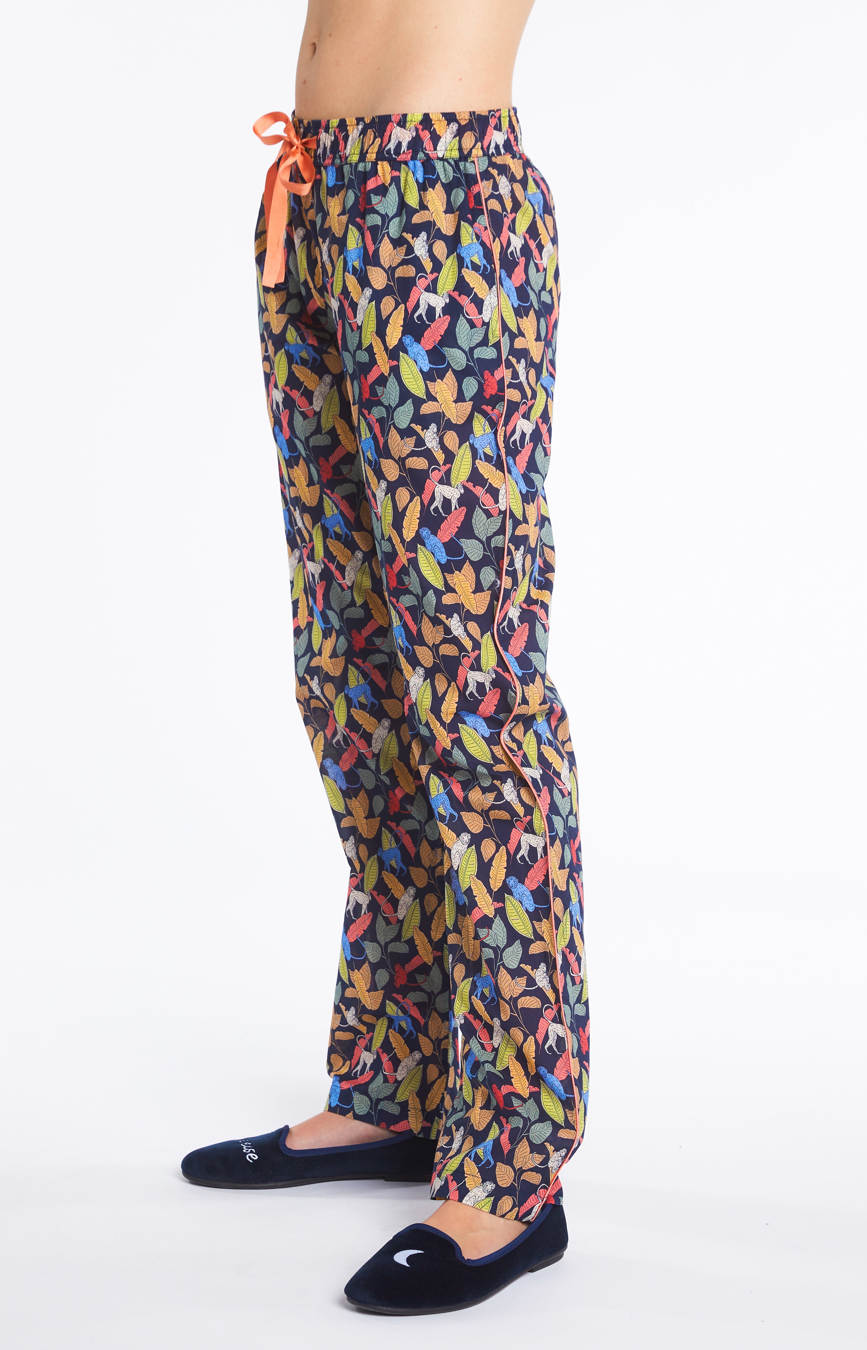 arthur-bob-pantalon-jungle-bas-femme-marine-voile-coton image 4