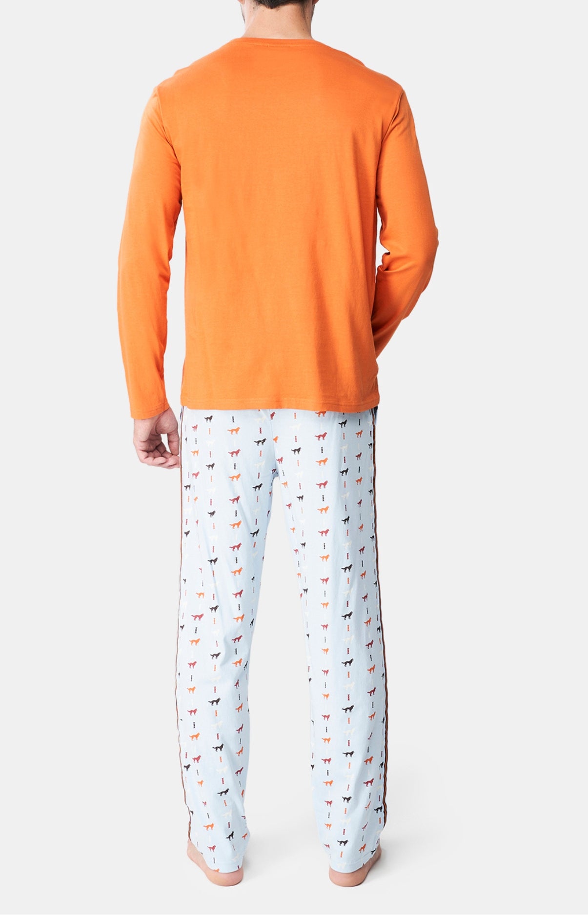 arthur-bob-jeune-loup-pyjama-homme-ciel-coton-bio image 5