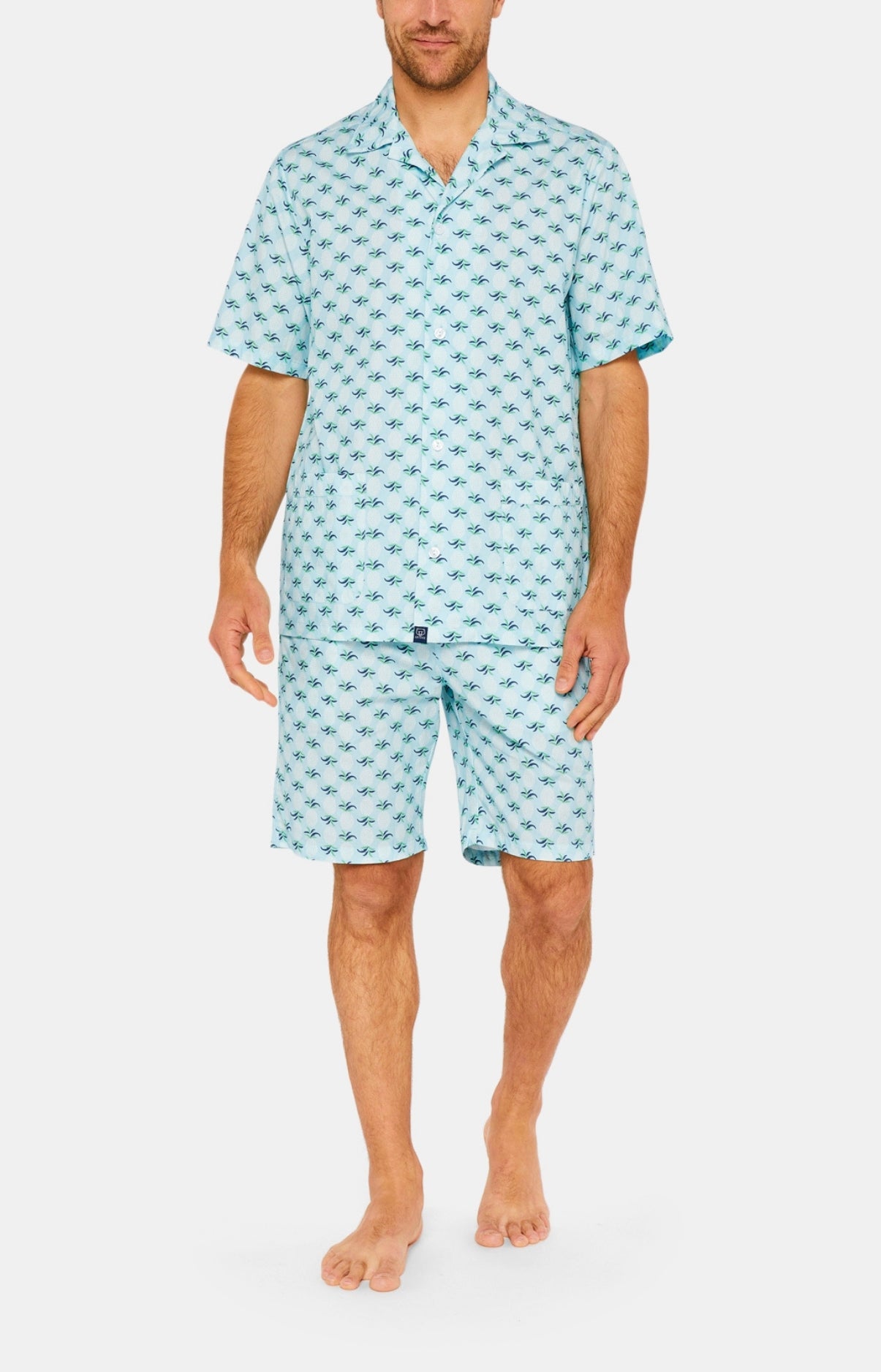 arthur-bob-ananas-pyjama-court-coton-lagon-m image 1