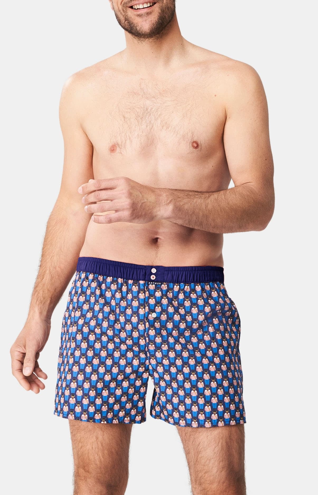 arthur-le-club-cale-on-homme-1143-marine-coton-bio image 2