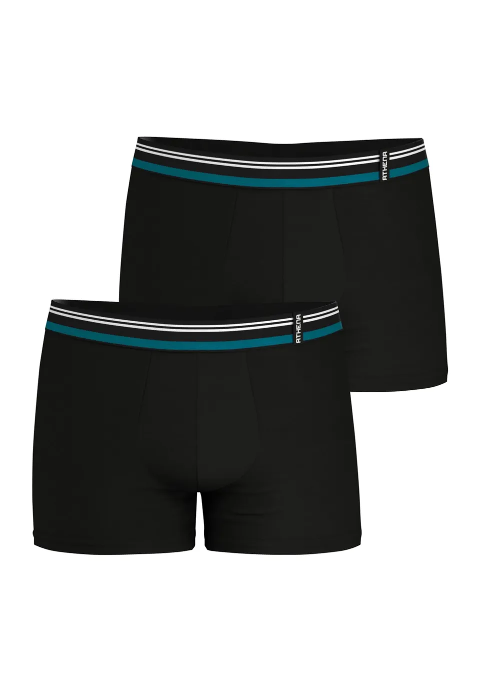 athena-ecopack-boxer-homme-lot-2-coton-noir image 1