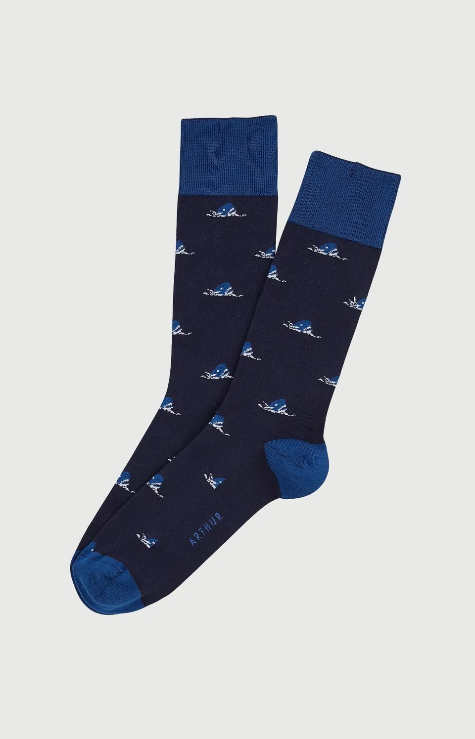 arthur-bob-les-dents-de-l-amour-chaussettes-homme-marine image 1