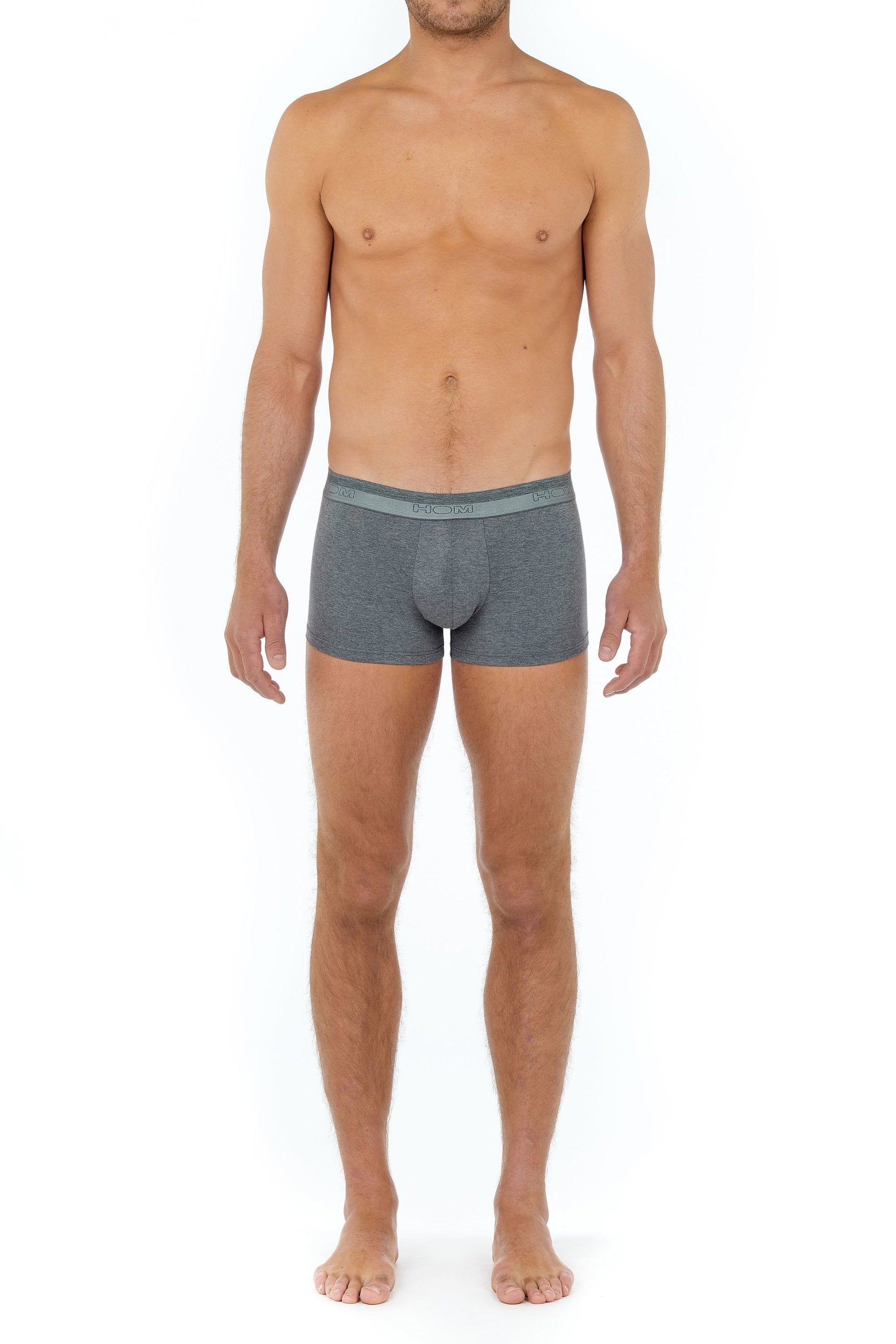 hom-classic-boxer-400203-boxer-homme-gris-modal-coton image 2