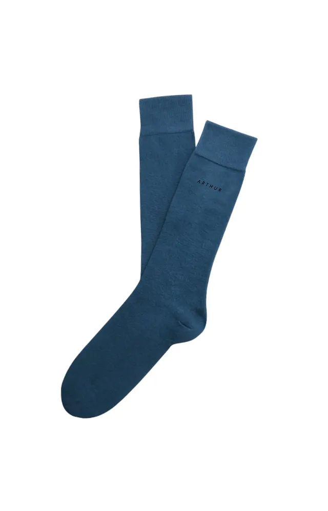 arthur-bob-chaussettes-baltique-p-trole-coton-france image 1