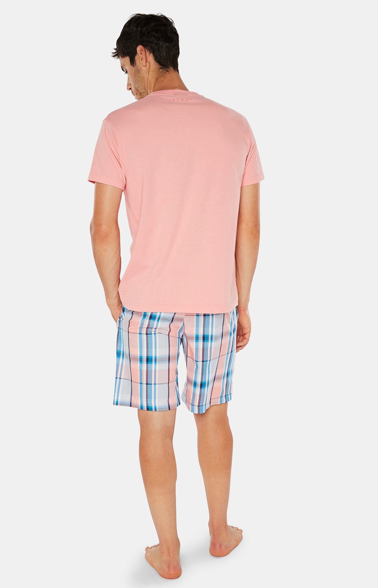 arthur-bob-tee-shirt-manches-courtes-uni-fraise-coton-bio image 4