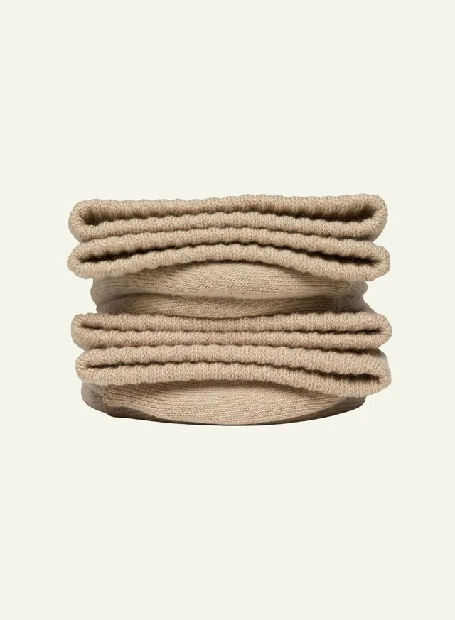 archiduchesse-bouclette-beige-caf-au-lait-chaussettes-36-41-hiver image 1