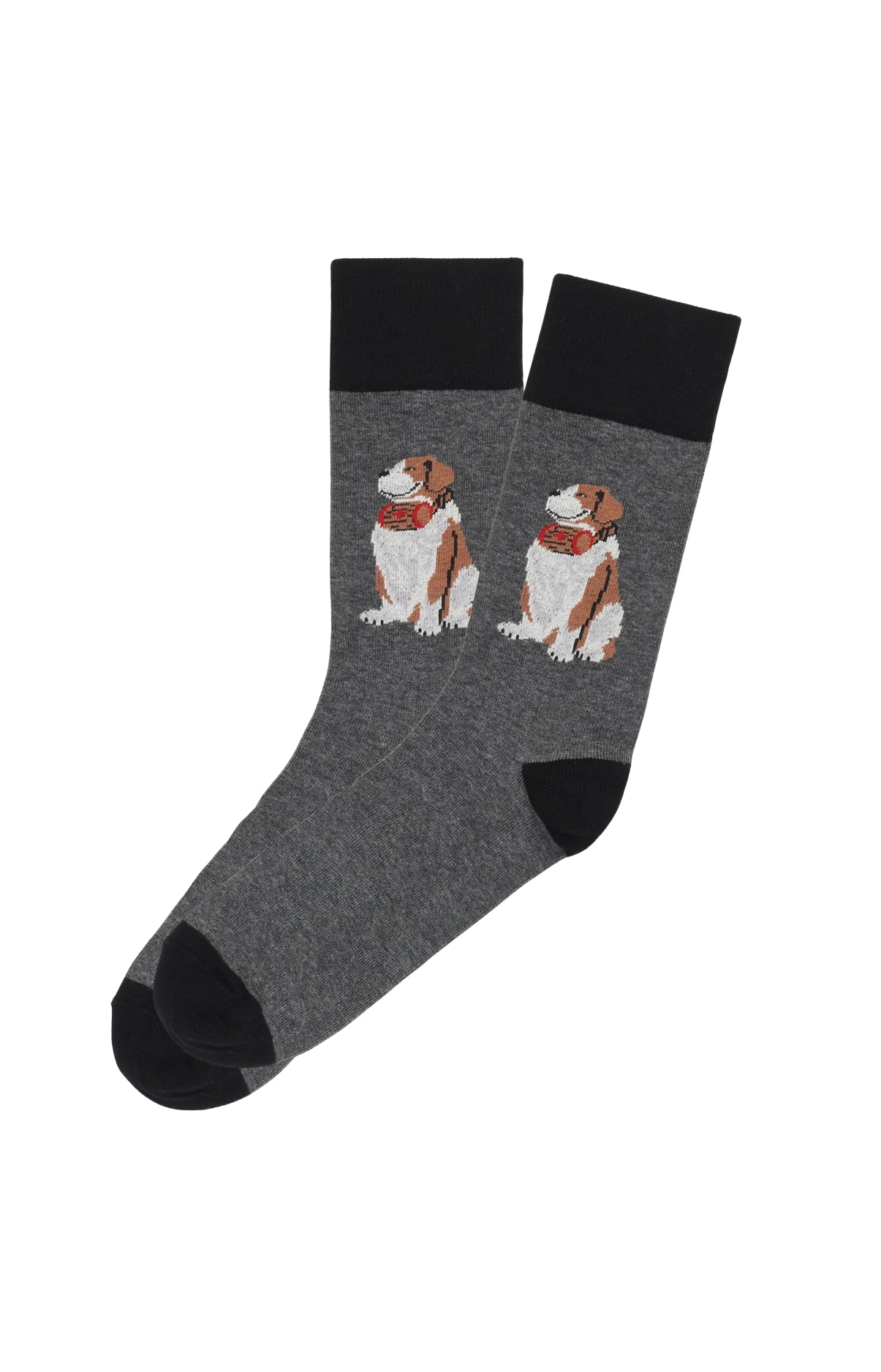 arthur-bob-chaussettes-wouf-gris-anthracite-39-45-coton image 1