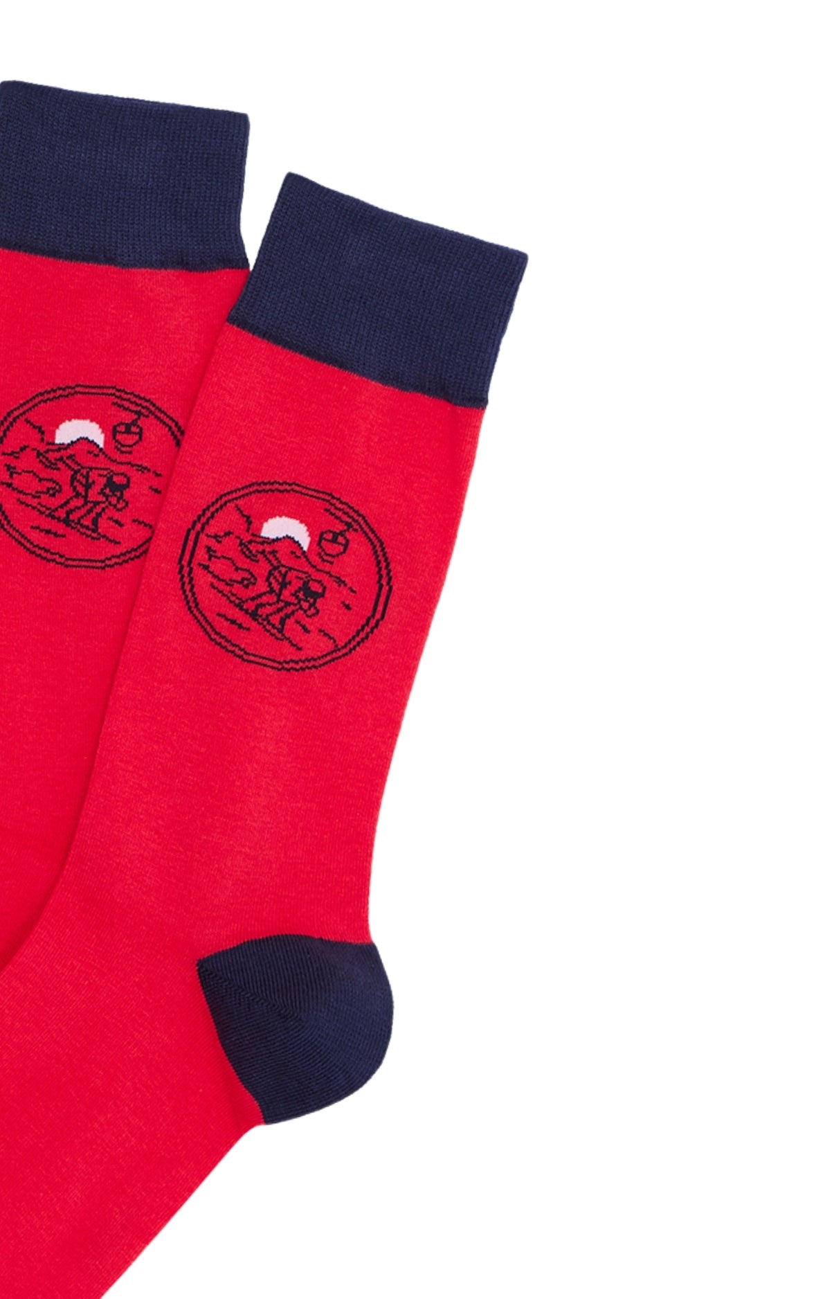 arthur-bob-chaussettes-coton-descente-de-lit-rouge image 2