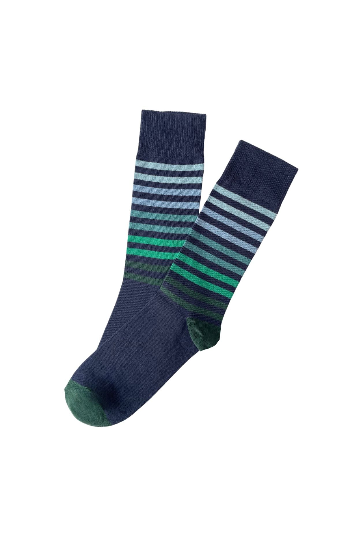 arthur-bob-rayures-bleues-chaussettes-coton-bleu image 1