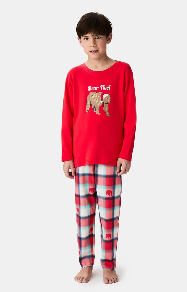 arthur-bob-bear-no-l-pyjama-enfant-rouge-coton-bio image 1
