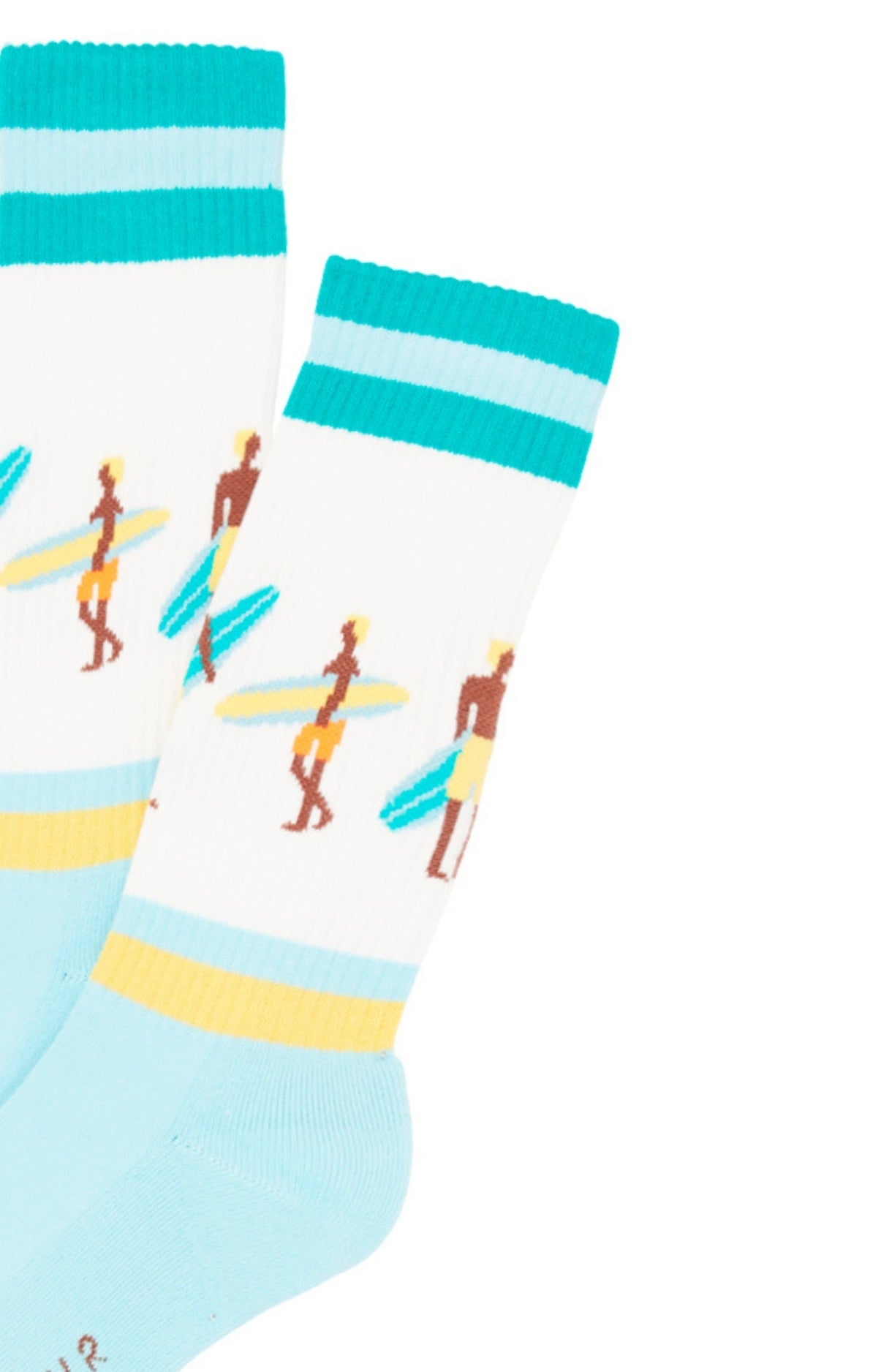 arthur-bob-surf-chaussettes-tennis-ivoire-40-46-coton image 2