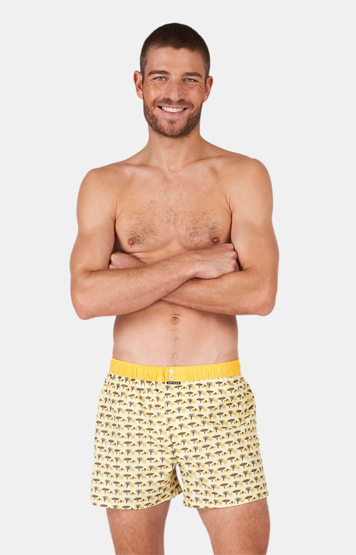 arthur-le-club-n-1110-cale-on-homme-jaune-m-coton-bio image 1