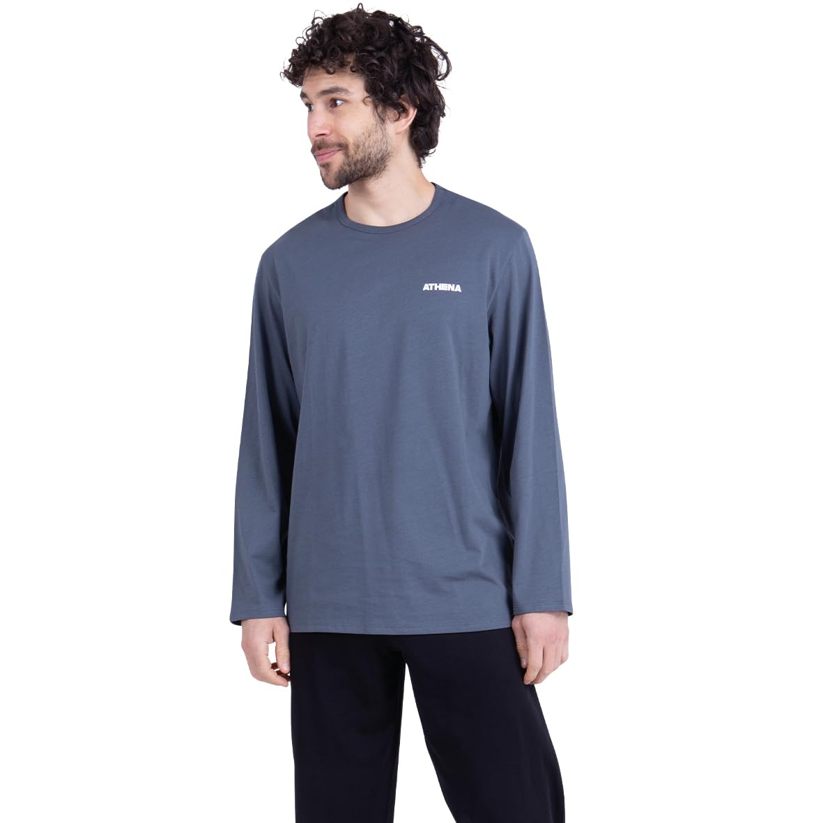 athena-my-petit-prix-pyjama-long-homme-bleu-noir-col-o image 8