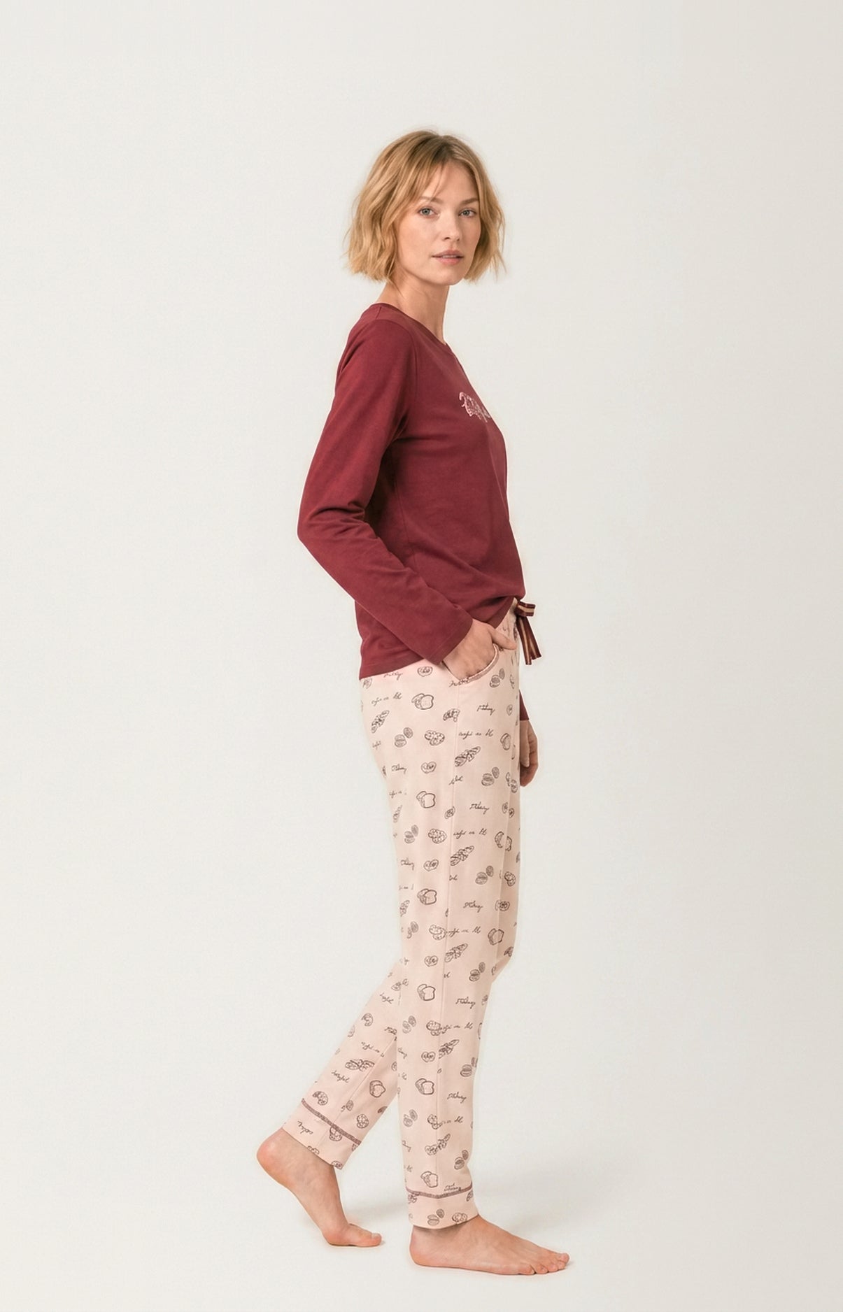 arthur-p-tit-dej-au-lit-pyjama-femme-rose-coton-bio image 4